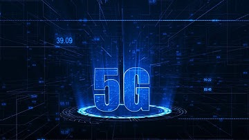 Abstract 5G Technology with Rotation Circle Background 4K Loop Video | No Copyright Loop Video