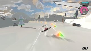 PolyRace Futuristic Procedural Racing Game v0.8.1 - Gameplay video screenshot 2