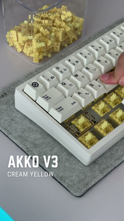 Akko V3 Cream Yellow | smooth and creamy linear switch