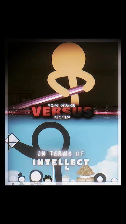 King Orange VS Victim|IQ Battle #alanbecker #edit