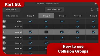 (outdated) Roblox Studio Tutorials - Part 50. - How to use Collision Groups