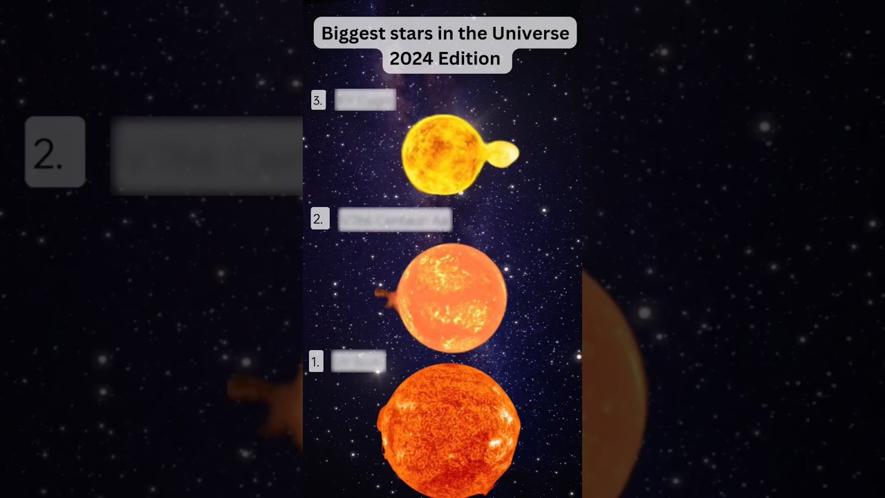 Largest Stars in the Universe (2024) space shorts science universe