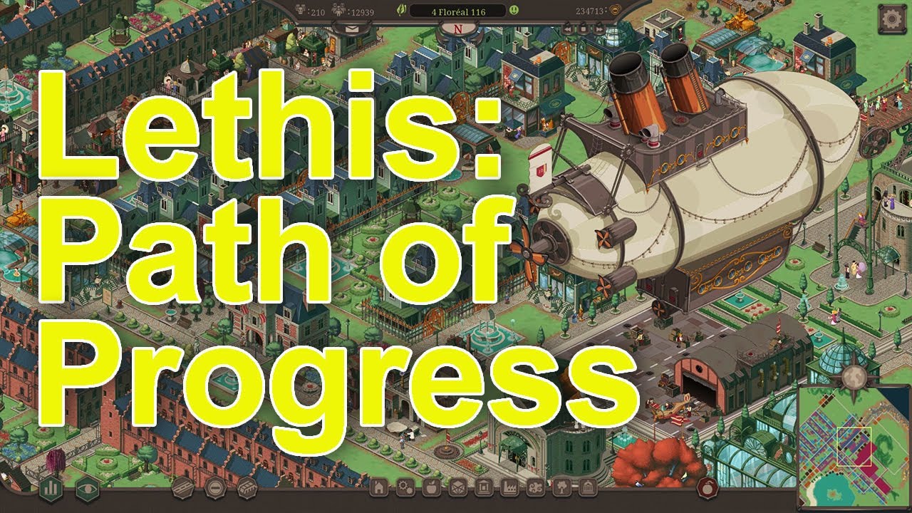 Грандиозный город в Lethis Path Of Progress и четыре монумента