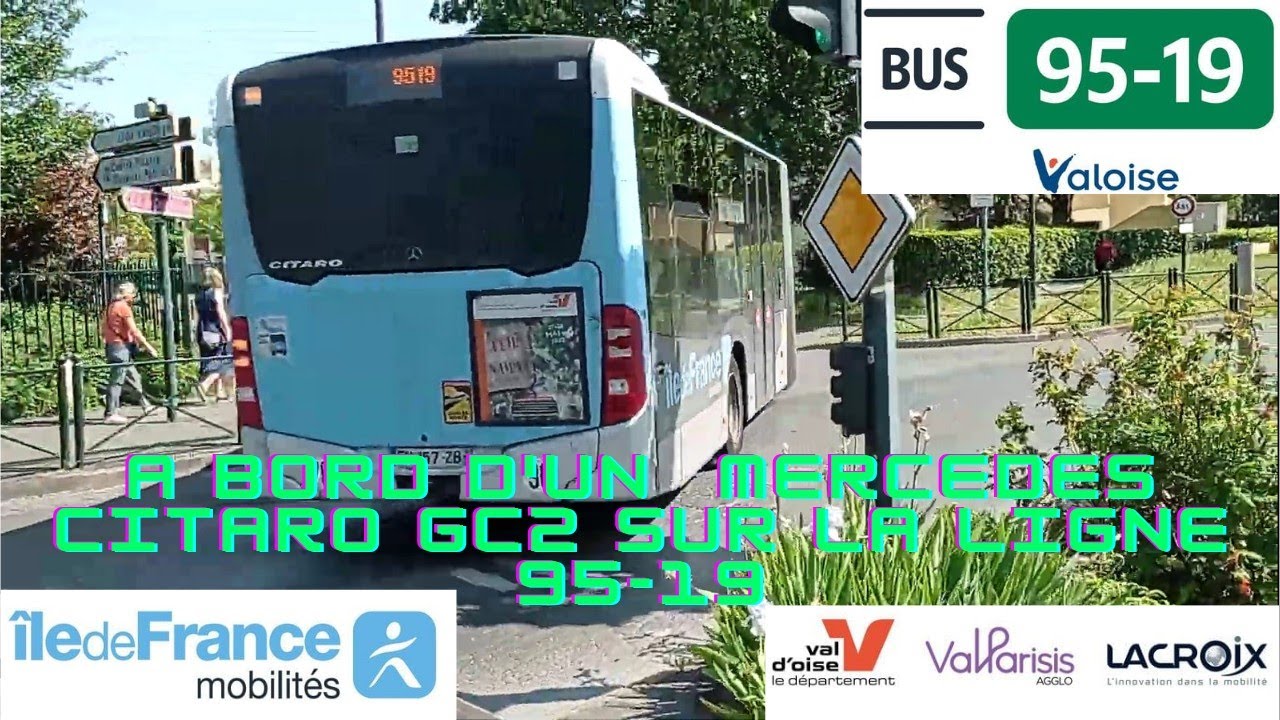 [LACROIX Ligne 95-19] Cergy-Préfecture ⮕ Argenteuil Gare (Mercedes Citaro GC2) Partie 1