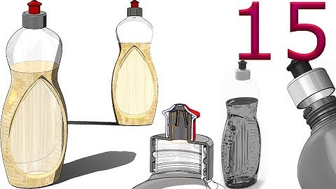 15-Project 55| Detergent Bottle 1|SolidWorks Tutorial: final bottle assembly - process slides