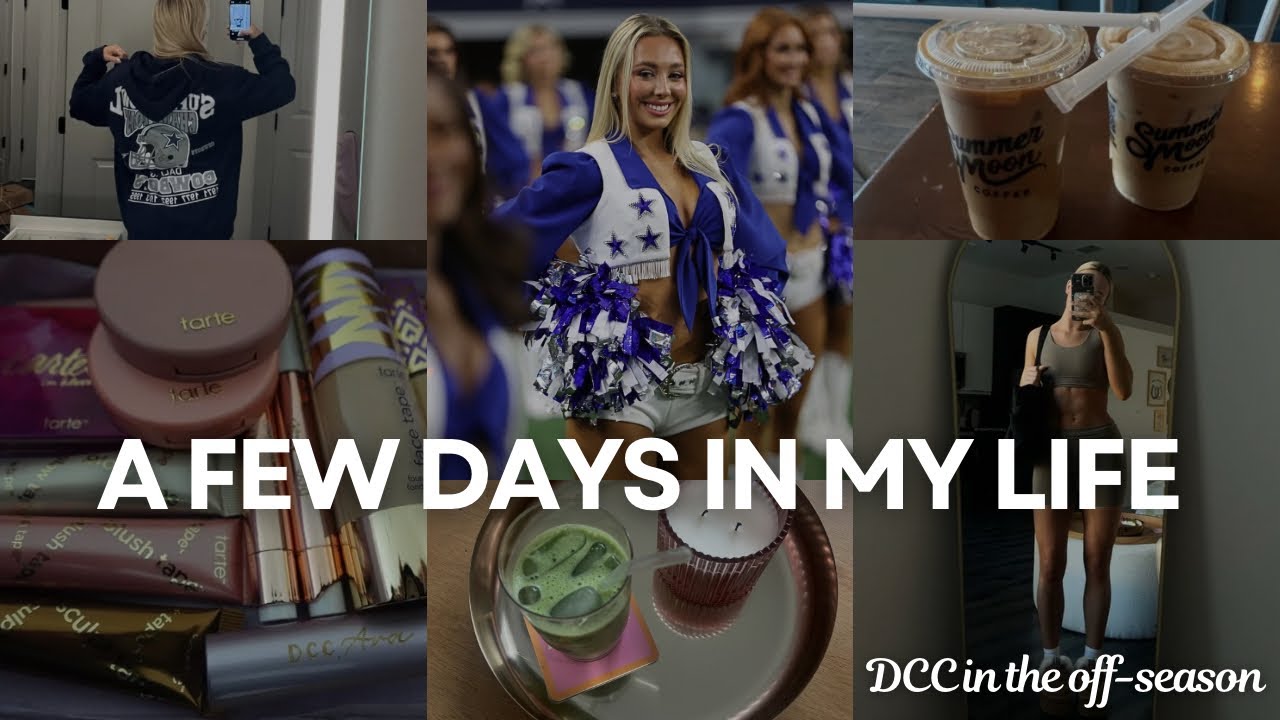 A Few DIML | Dallas Cowboys Cheerleader in the off-season, grwm, performances, volunteering + more!