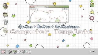 Computer Login Website Intro+Outro+Endscreen Template | Free | Funwarinecolon | Surrealhills.