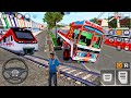 Bus Simulator Indonesia #15 - Train in Tata Car Truck Transporter (2021) - Best Android GamePlay