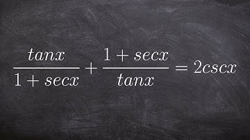 Learn how to verify a trigonometric function by combining two rational expressions