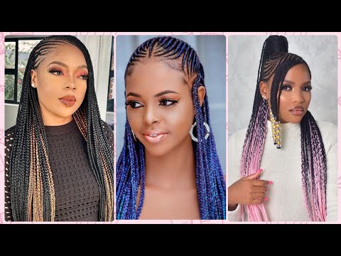 Attractive & Decent Cornrows Hairstyles For Ladies - YouTube