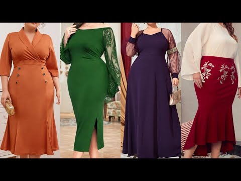Comfortable Plus Size Dresses With Elegant Silhouette Detailing