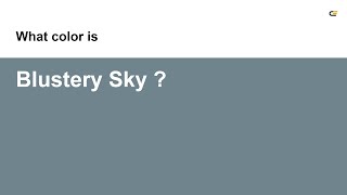 Blustery Sky color #6f848c hex color - Blue color - Warm color 6f848c