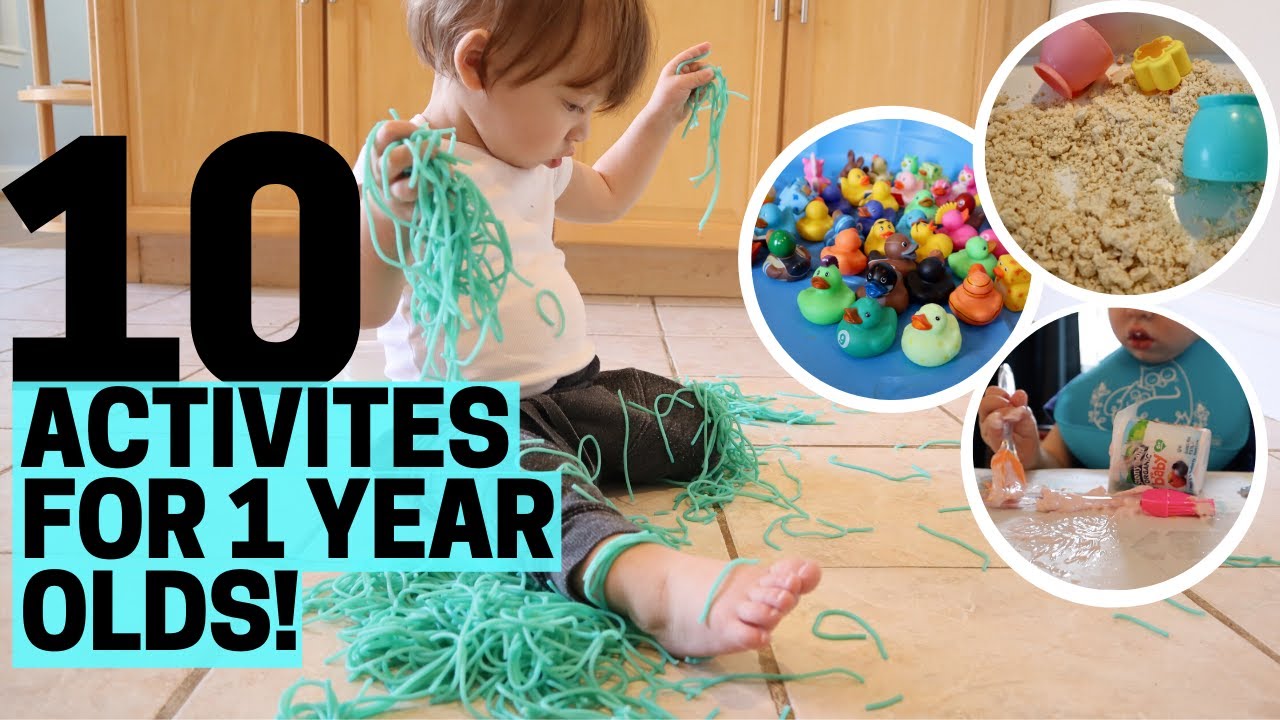 HOW TO ENTERTAIN A TODDLER! 10 At-Home Easy Activities for 1 Year Olds! 