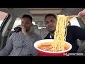 Eating Paldo Jjamppong Seafood  Spicy Noodles King Bowl @hodgetwins