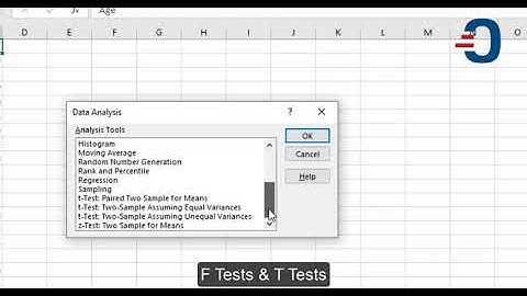 Using Excel Data Analysis Toolpak for Statistical Analysis