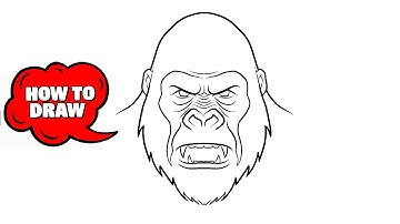 How to Draw King Kong 🦍 | Easy Step by Step King Kong Drawing Tutorial for Beginners
