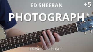 Photograph - Ed Sheeran (Karaoke Acoustic Guitar) Female Key