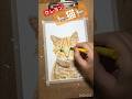 クレヨンでリアルな猫を描いてみた😺😻