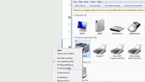 Find your Printer IP address