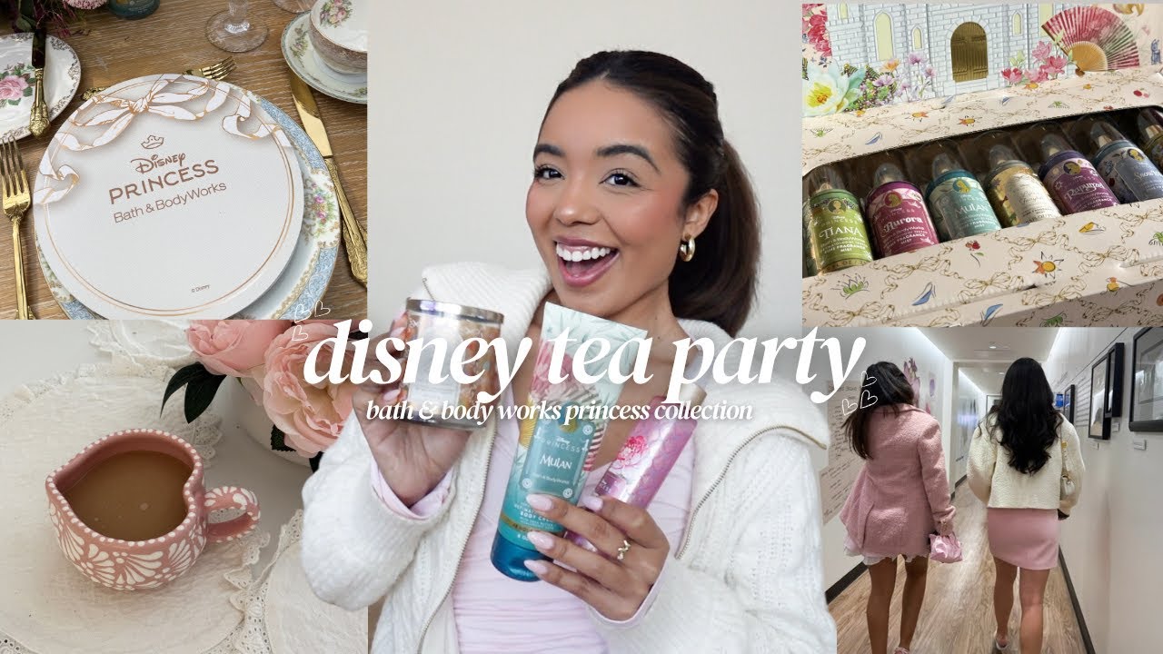 VLOG: disney princess x bath and body works haul + valentines day