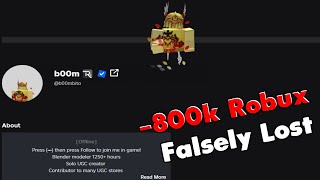 Loser Sent Me 4 False Dmca Takedowns Lost 800K Robux Per Month