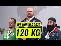 120 kg at ipf worlds 2023  cliffe vs sahad vs dhillon