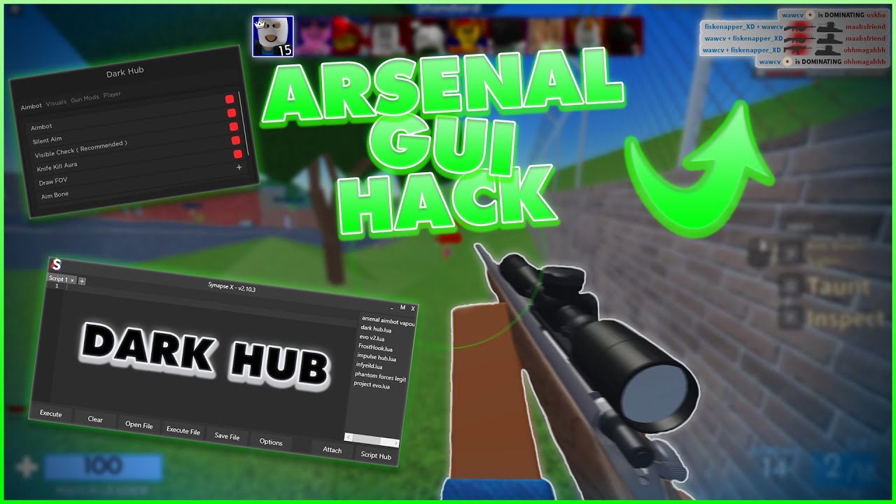how to get aimbot for roblox arsenal