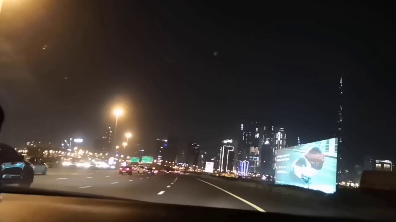 dubai night drive YouTube