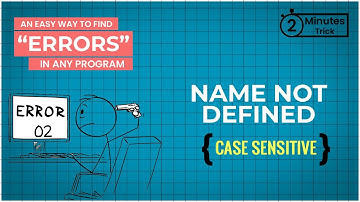 Name not defined | Find any #error in a  program in 2 minutes | 2 minutes tricks | ERROR_002