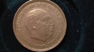 5 Pesetas- Francisco Franco Coin 1957