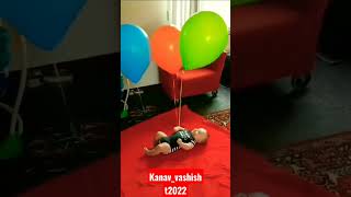 Cute Baby Playing With Balloons