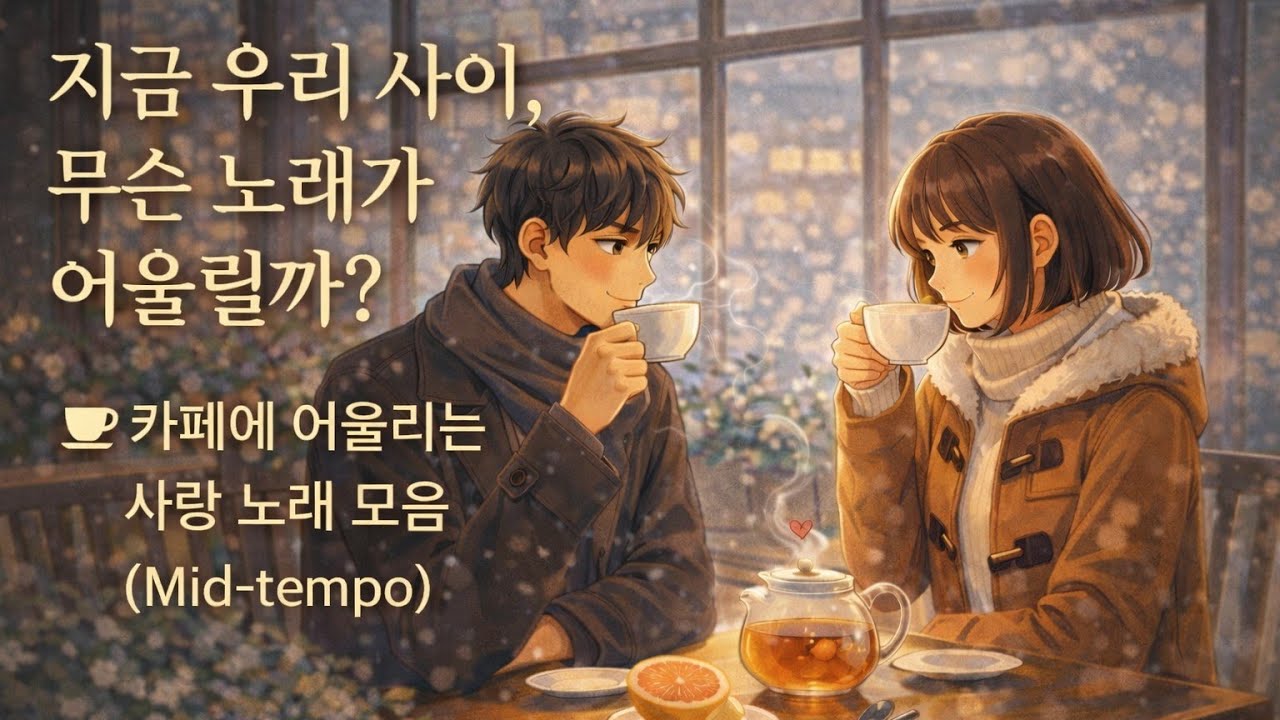 ☕️[Playlist] 썸 타는 카페에서 딱. 설레는 미디템포 사랑 노래 모음. Cafe BGM