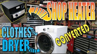 garage HEATER from old Clothes DRYER gas or electric