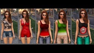GTA V MODS SIMS V RETEX new clothes face sims 4