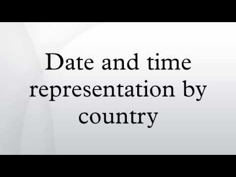 Date and time representation by country