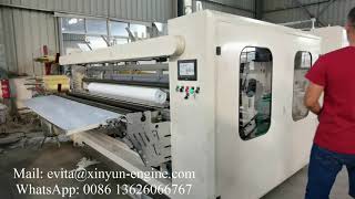 Semi automatic gluing lamination maxi roll paper making machine production line