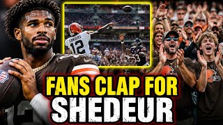 Shedeur Gets Standing Ovation From Fans After STRETCHING THE BALL Downfield Against Bears Preseason
