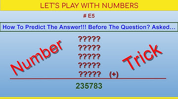 LPWN #05 - Predict SUM Even Before Writing Numbers (Five 5-DIgit Numbers) | Number Tricks | Tamil