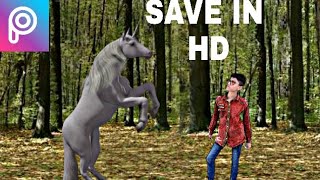 How to edit HD Unicorn horse photo step by step in picsart || LINK IN DISCRIPTION screenshot 1