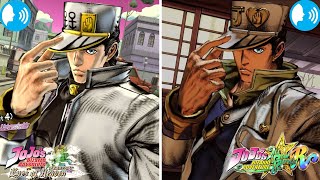 Part 4 Jotaro-Star Platinum poses in ASBR compares to manga/anime