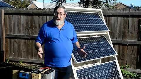 Complete Step-By-Step video guide for building a foldable, adjustable, portable solar panel system.