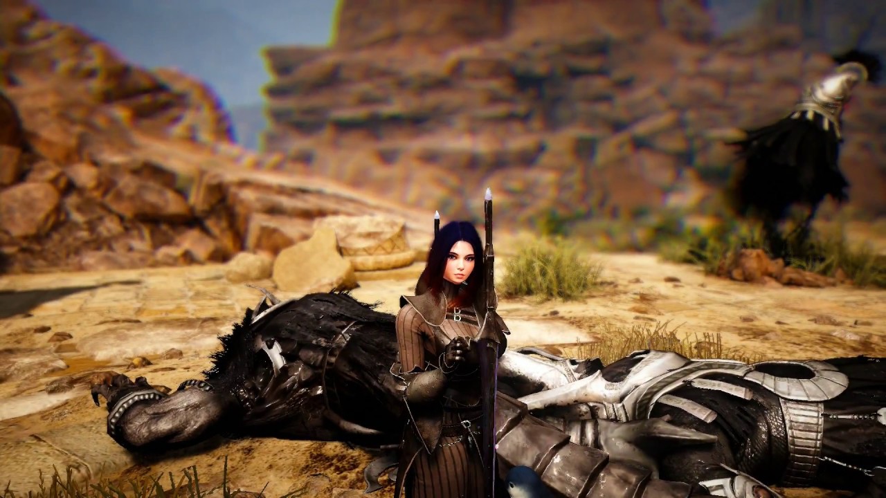 Black desert online// prueba tecnica y combos de dark knight gameplay
