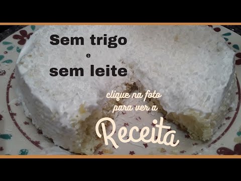 Bolo fácil sem trigo e sem leite