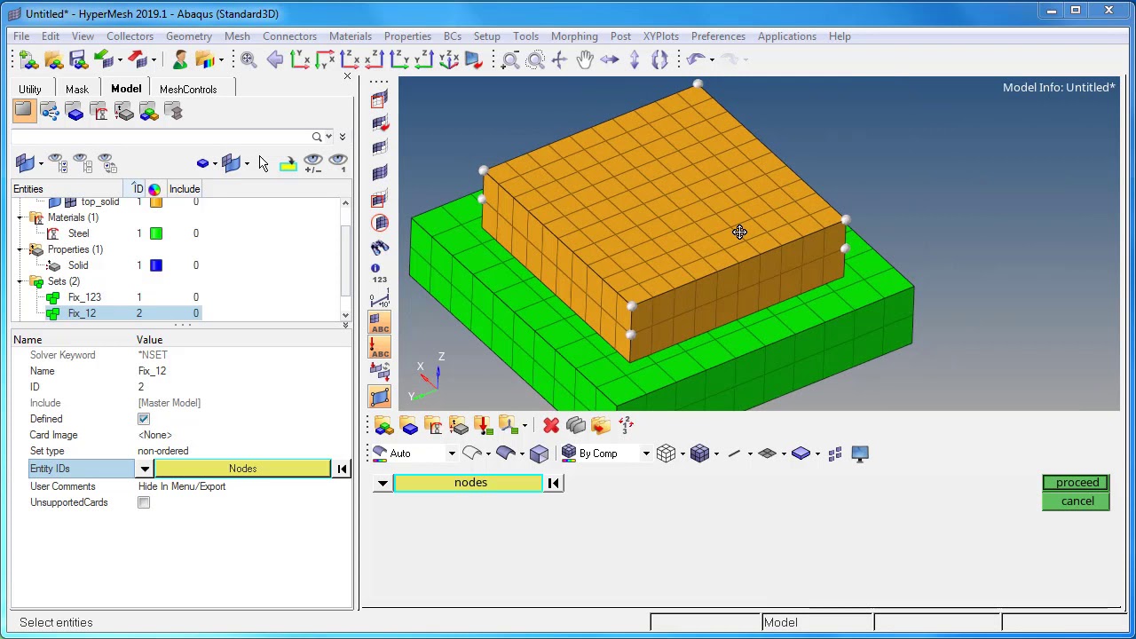 Abaqus - General Contact Setup using HyperMesh - YouTube