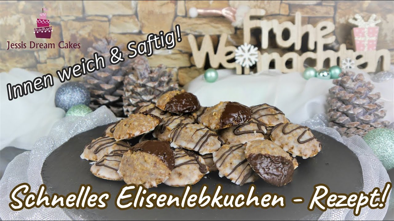 Einfaches Elisenlebkuchen Rezept Von Innen Schon Weich Saftig Schnelle Weihnachtsplatzchen Youtube