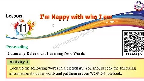 I am Happy With who I am | Class 6 lesson 11 My English Companion Book PSEB | Punjabi Translation