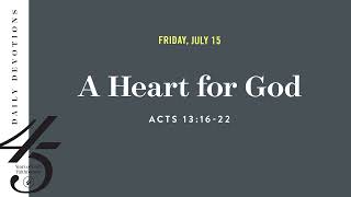 A Heart for God – Daily Devotional