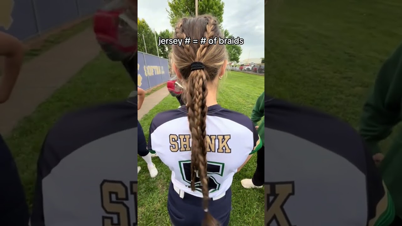 Matching Braids to Jersey Numbers? Only Softball Girls 🤯🔥