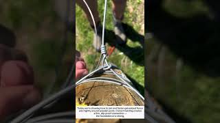Galvanized Wire Fencing: Secure Twist & Tie Method