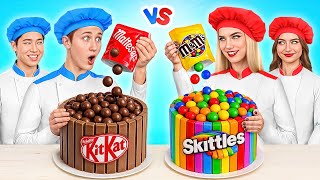 Кулінарне Шоу Челендж Шоколадна Vs Райдужна Їжа Multi Do Smile